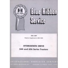 International 544 - 656 Mc Cormick Hydrostatic Drive Workshop Manual